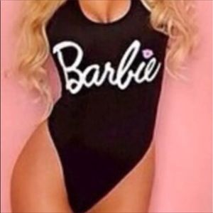 Black barbie swimsuit bodysuit one piece